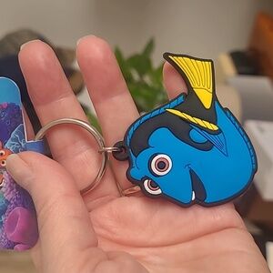 Disney Pixar Finding Dory Blue and Yellow Keychain